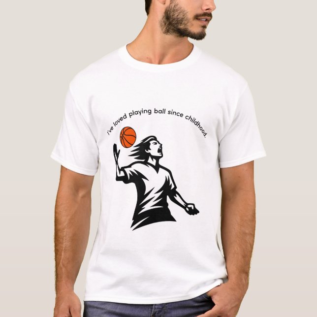 Kalaspresent till baskettränare t shirt (Framsida)