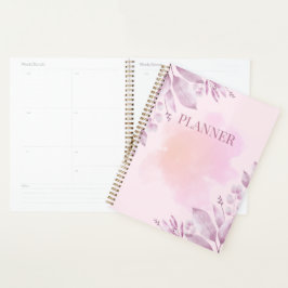 Kalastryck Planerare i Rosa Nyans – Minimalistisk