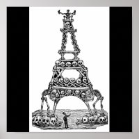 Kalavera vid Eiffel Torn c. slutet av 1800-talet