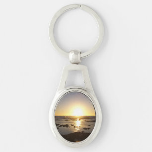 Kalbarri Beach Sunset Metall Nyckelring