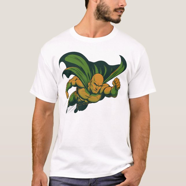 Kald superhjälte t-shirt design (Framsida)