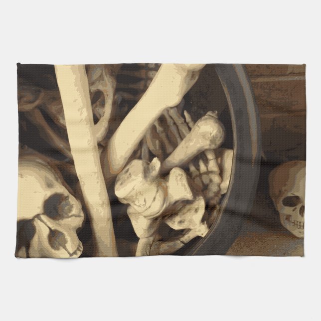 Kaldron av ben. kökshandduk (Horisontell)