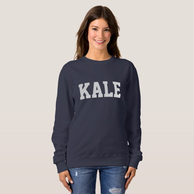 Kale Crew Nacke sötskjorta T Shirt (Hel framsida)