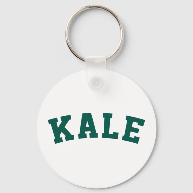 Kale Funny Vegan Stil Nyckelring (Framsida)