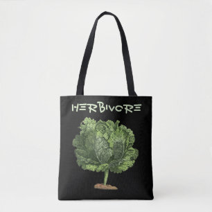 Kale Herbiäger Vegan Vegetarian Tygkasse