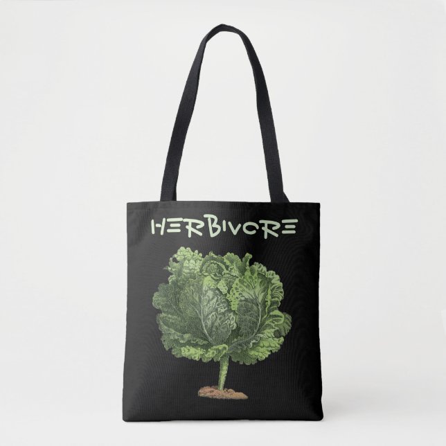 Kale Herbiäger Vegan Vegetarian Tygkasse (Framsida)