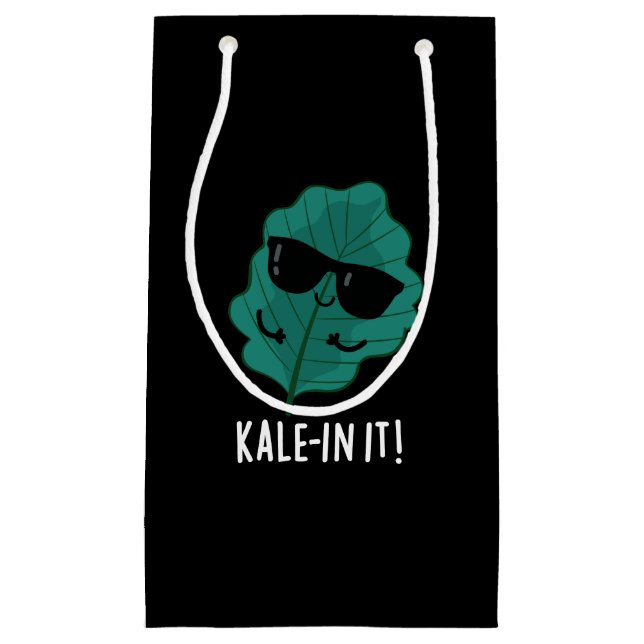 Kale-in It Funny Veggie Kale Pun Mörk BG (Framsidan)