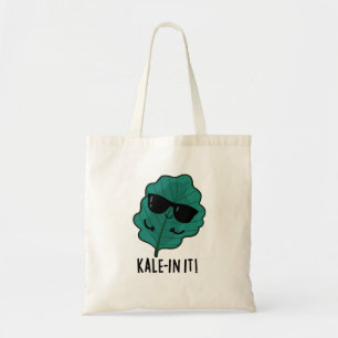 Kale-in It Funny Veggie Kale Pun Tygkasse