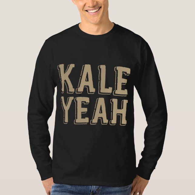 Kale Ja Cute Funny Vegetarian Vegan jul Gi T Shirt (Framsida)