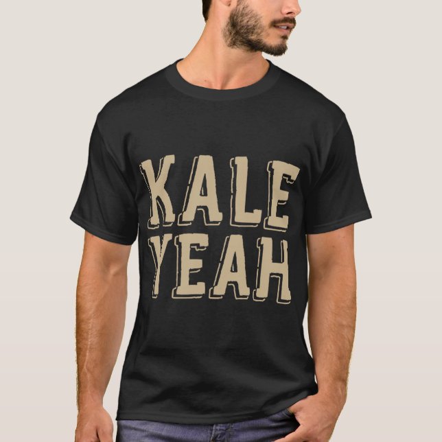 Kale Ja Cute Funny Vegetarian Vegan jul Gi T Shirt (Framsida)