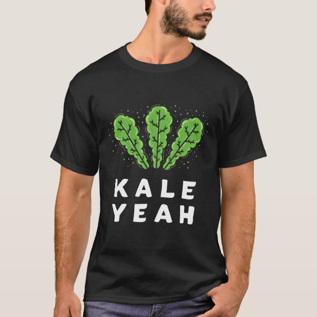 Kale Ja Funny Vegan Pun T Shirt (Framsida)