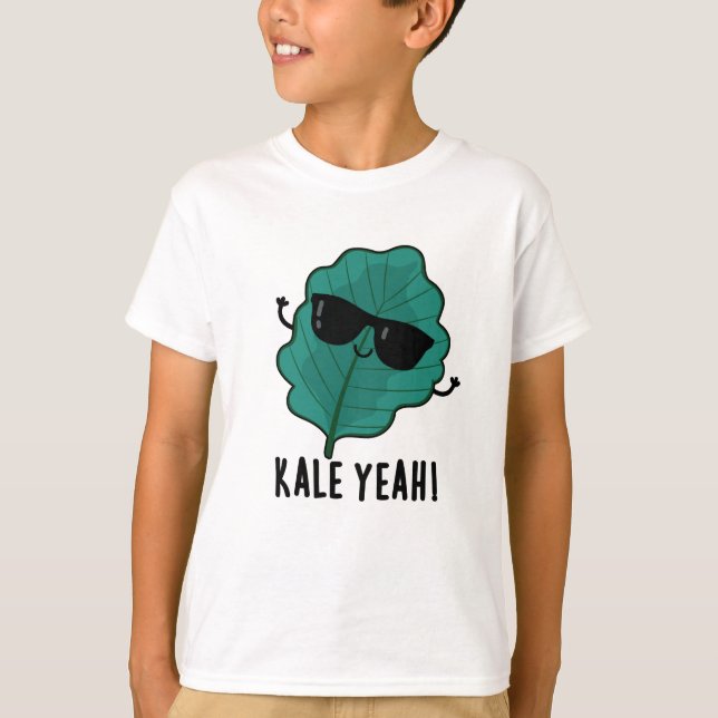 Kale Ja Funny Veggie Pun T Shirt (Framsida)