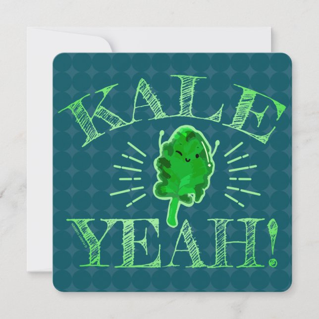 Kale Ja! - Kale Pun Julkort (Framsida)