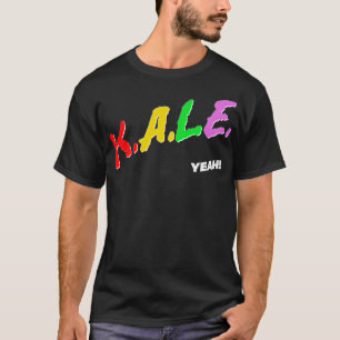 Kale Ja Retro 80s Stil Original Veganism Design T Shirt