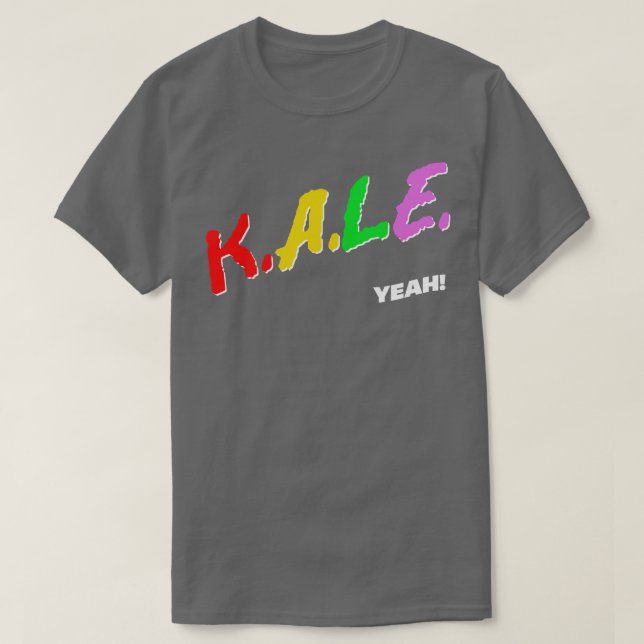 Kale Ja Retro 80s Stil Original Veganism Design T Shirt (Design framsida)