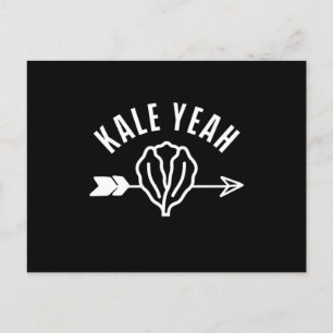 Kale Ja Veggie Vegan Vegetarian Veganism Gift Vykort