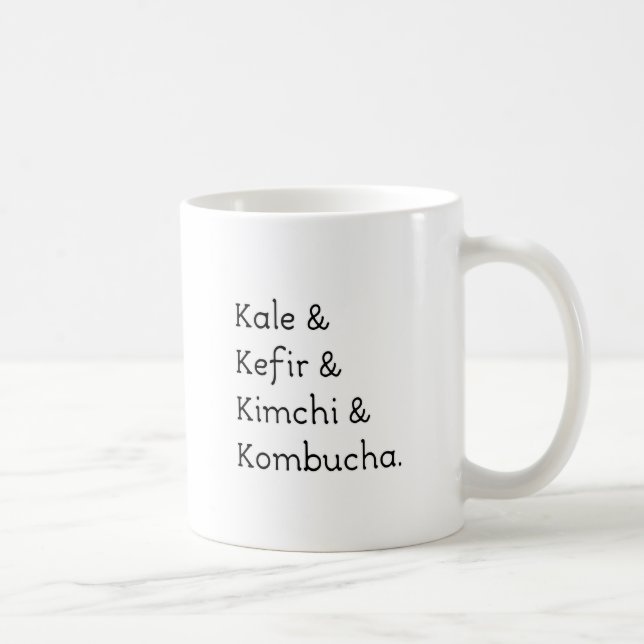 Kale Kefir Kimchi Kombucha Kaffemugg (Höger)
