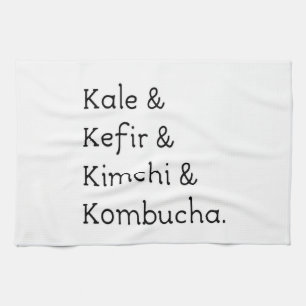 Kale Kefir Kimchi Kombucha Kökshandduk