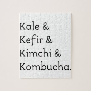 Kale Kefir Kimchi Kombucha Pussel
