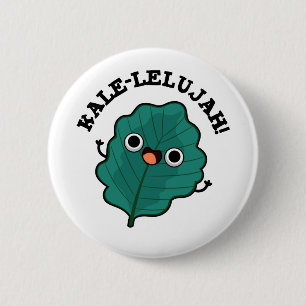 Kale-lelujah Funny Veggie Kale Pun Knapp