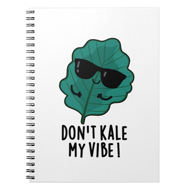 Kale My Vibe Funny Veggie Pun Anteckningsbok (Framsidan)