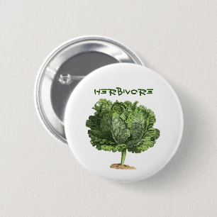 Kale Pin Button för växtätare Vegan Vegetarian Knapp