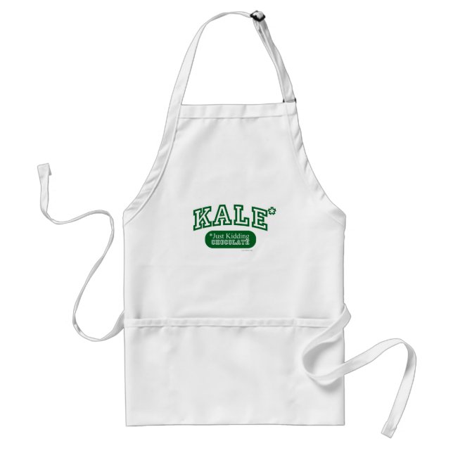 Kale Psych inte så mycket Funny Veggie Slogan Förkläde (Framsidan)