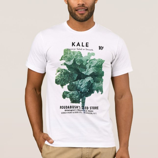 Kale Seed Packet Label T Shirt (Framsida)