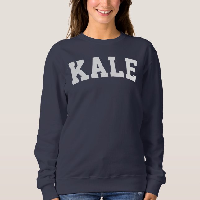 Kale Sweatshirt för kvinnor Tee Shirt (Framsida)