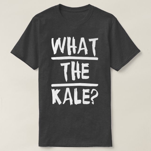 Kale Vegan Pun Vegetarian T Shirt (Design framsida)