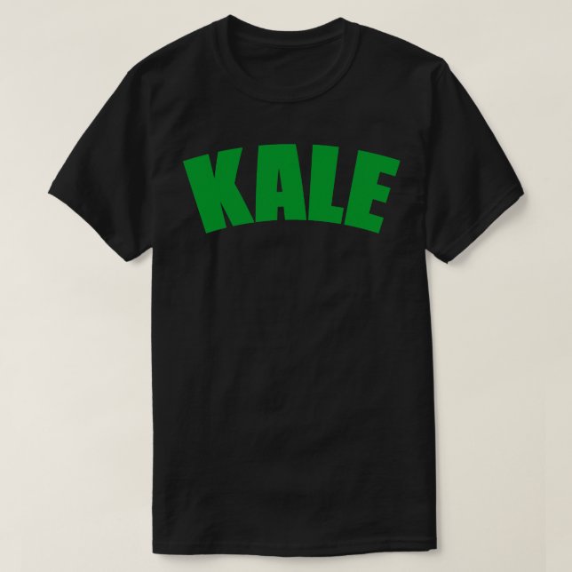 Kale Vegetable typography 1 T Shirt (Design framsida)