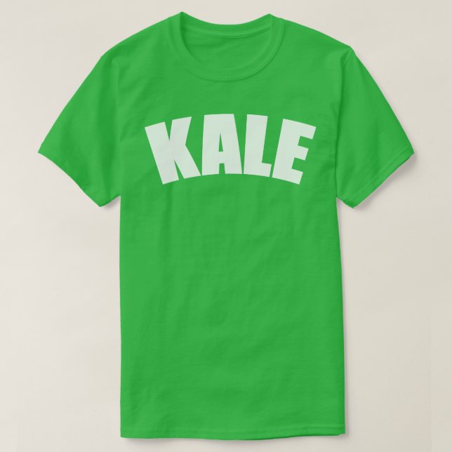 Kale Vegetable typography 2 T Shirt (Design framsida)