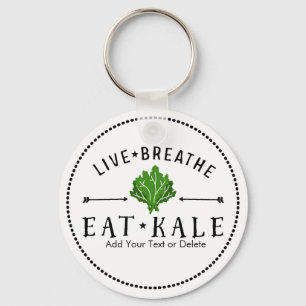 Kale Vegetarian Live Breathe Eat Kale Anpassningsb Nyckelring