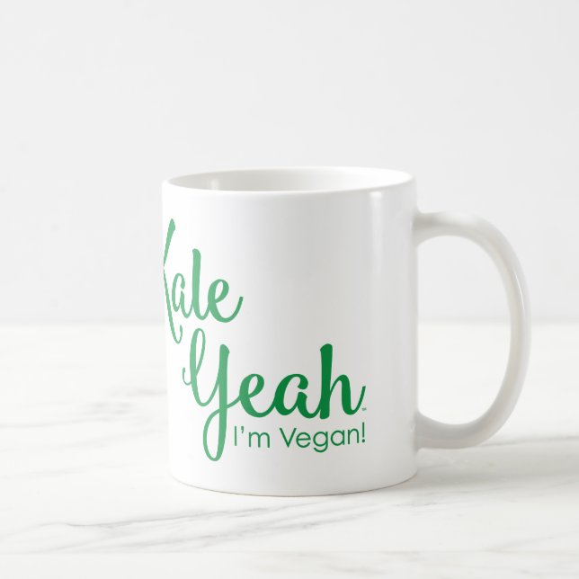 Kale Yeah mig förmiddagVeganmugg Kaffemugg (Höger)