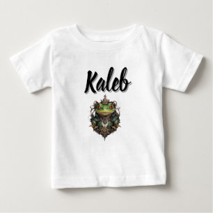 Kaleb Namn Med Steampunk Groda, T Shirt