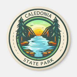 Kaledoniska nationalparken Pennsylvania Badge Magnet