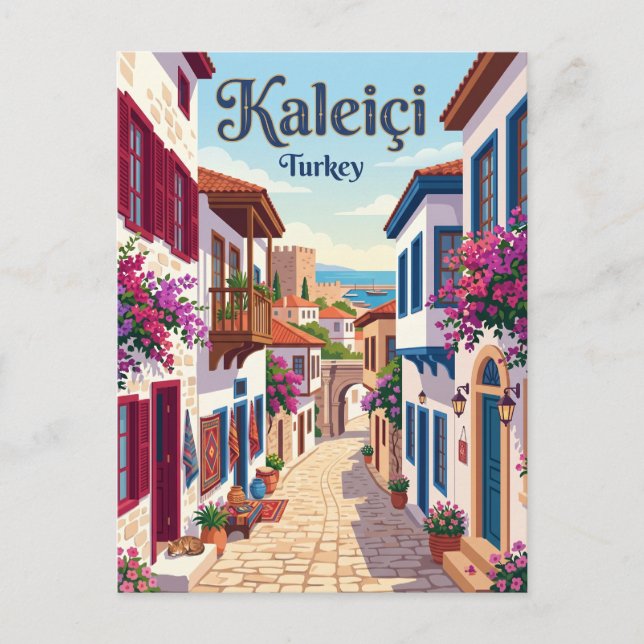Kaleiçi gränd Turkiet Vykort (Framsida)