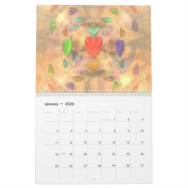 Kaleido3D-kalender Kalender (Jan 2026)
