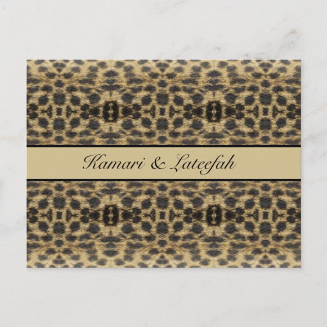 KaleidoCheetah, anpassad Vykort (Framsida)