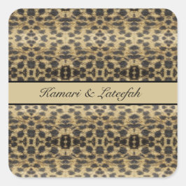 KaleidoCheetah, anpassningsbar Fyrkantigt Klistermärke