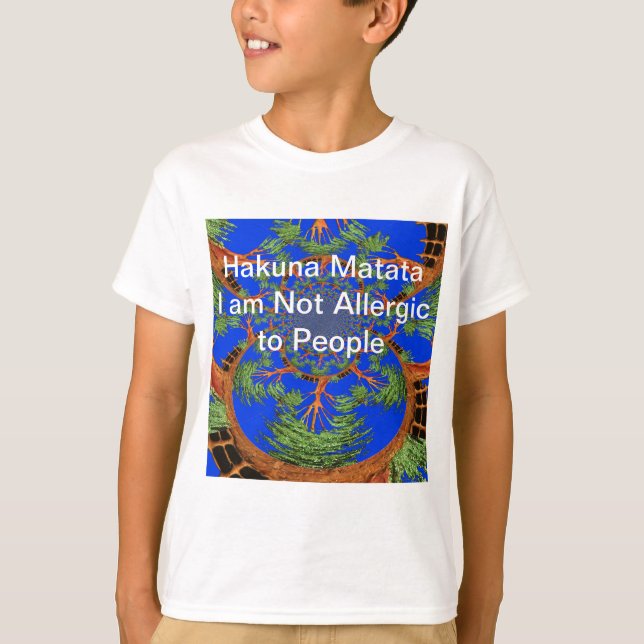 Kaleidoscope Acacia Träd Art Print/Graphic T Shirt (Framsida)