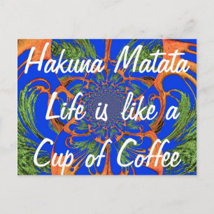 Kaleidoscope Acacia Träd Art Print/Graphic Vykort