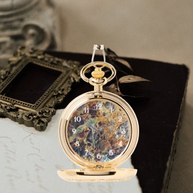 Kaleidoscope Agate Stone Mönster Armbandsur (In Situ)