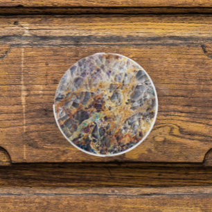 Kaleidoscope Agate Stone Mönster Knopp