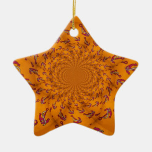 Kaleidoscope Anchor Art Skriv ut Julgransprydnad Keramik