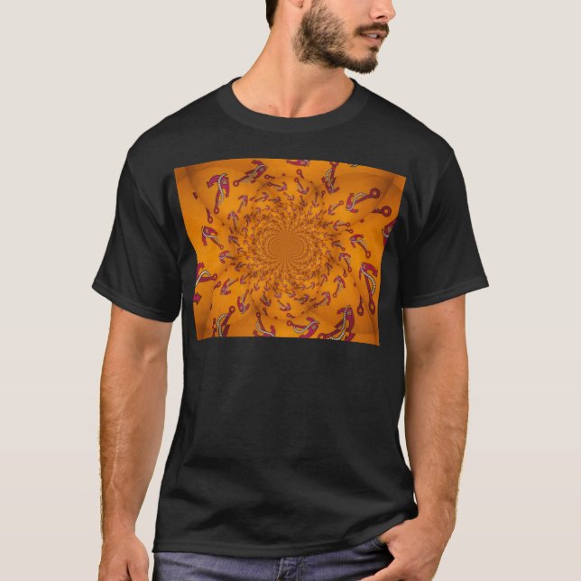 Kaleidoscope Anchor Art Skriv ut T Shirt (Framsida)