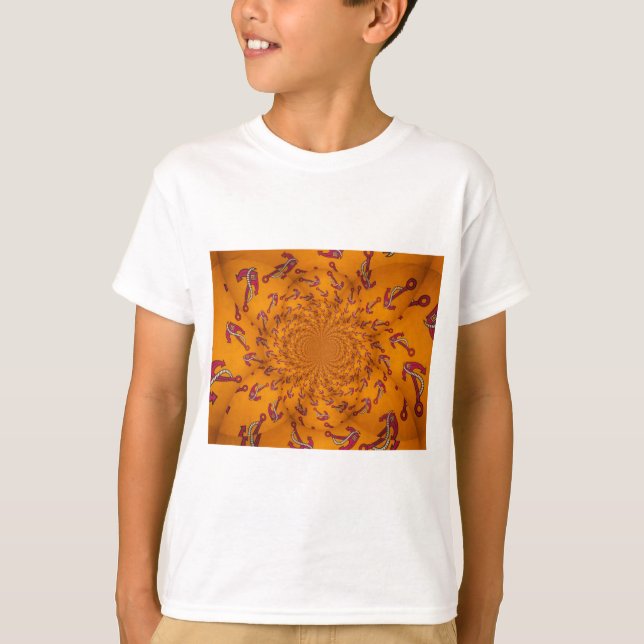 Kaleidoscope Anchor Art Skriv ut T Shirt (Framsida)