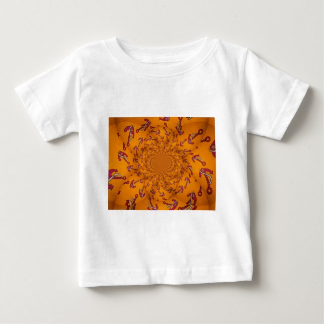 Kaleidoscope Anchor Art Skriv ut T Shirt (Framsida)
