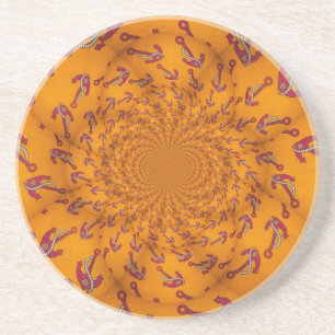 Kaleidoscope Anchor Art Skriv ut Underlägg Sandsten