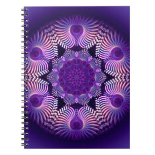 Kaleidoscope Apophysis Flower I Anteckningsbok